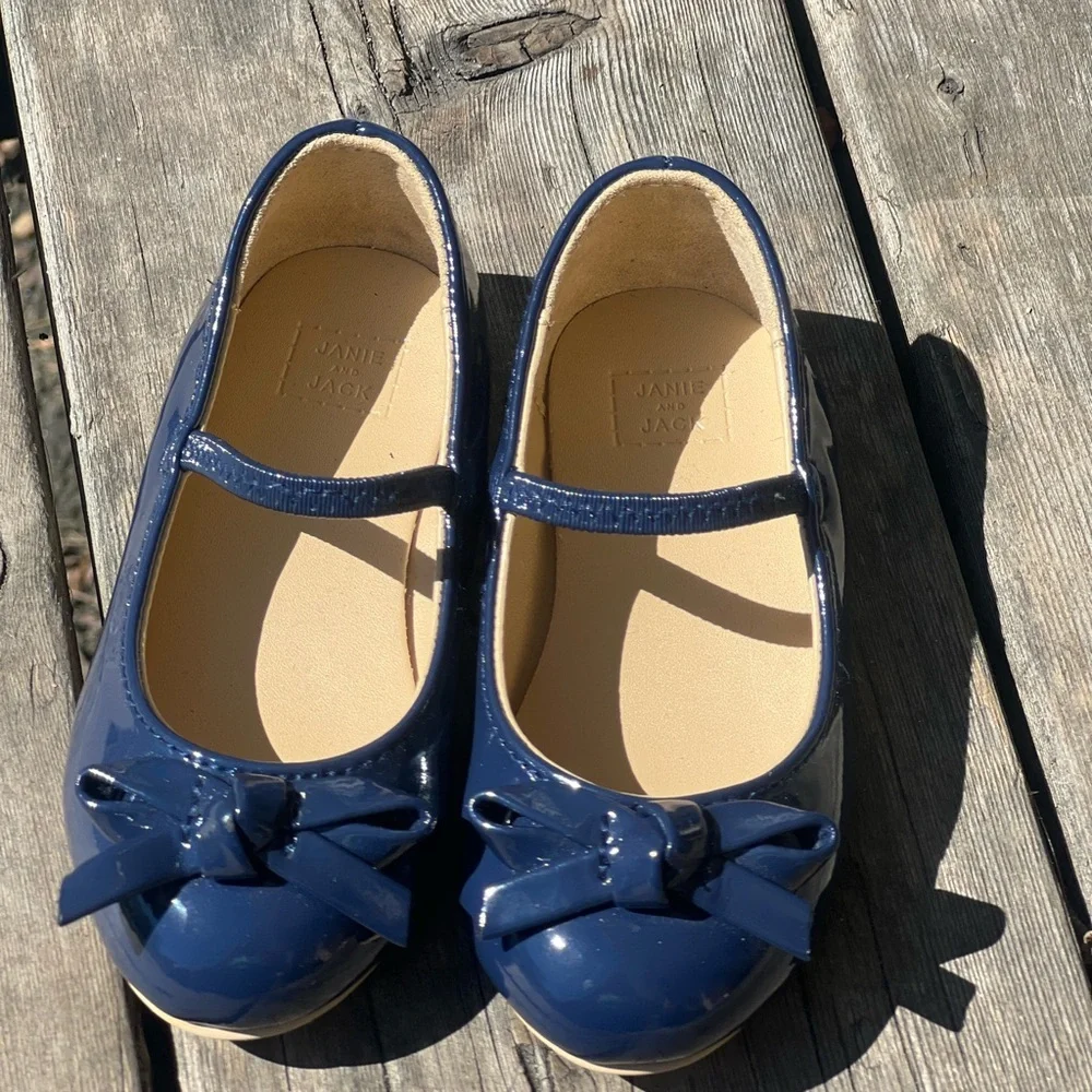 Janie And Jack Patent Bow Ballet Flat 🥿